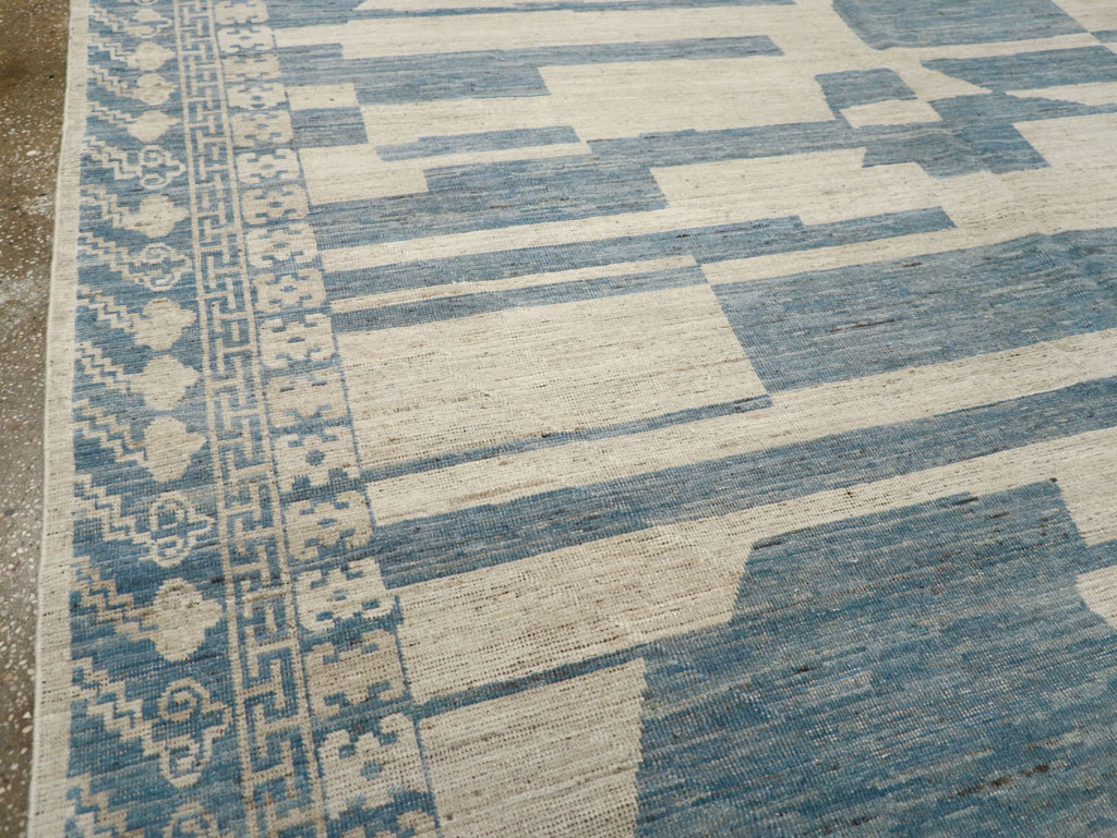 Modern East Turkestan Khotan Room Size Carpet, No.31771 - Staging