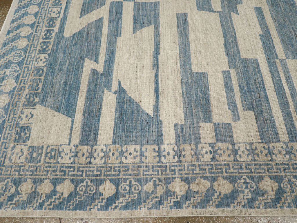 Modern East Turkestan Khotan Room Size Carpet, No.31771 - Staging