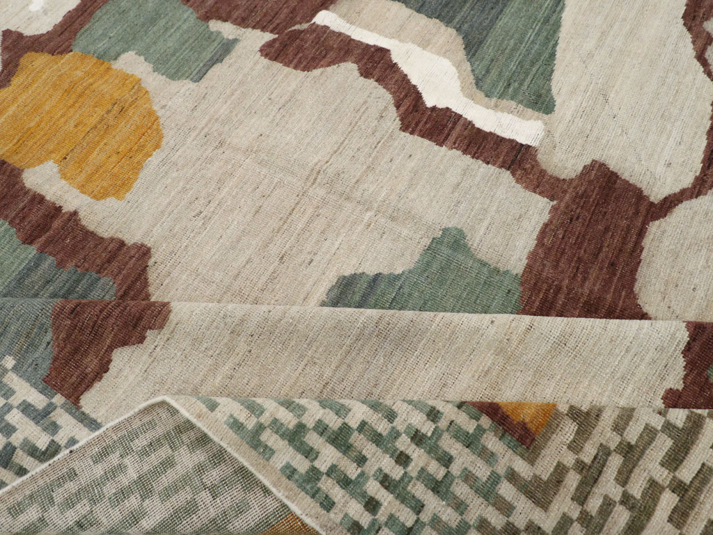 Modern East Turkestan Khotan Small Room Size Carpet, No.31773 - Staging