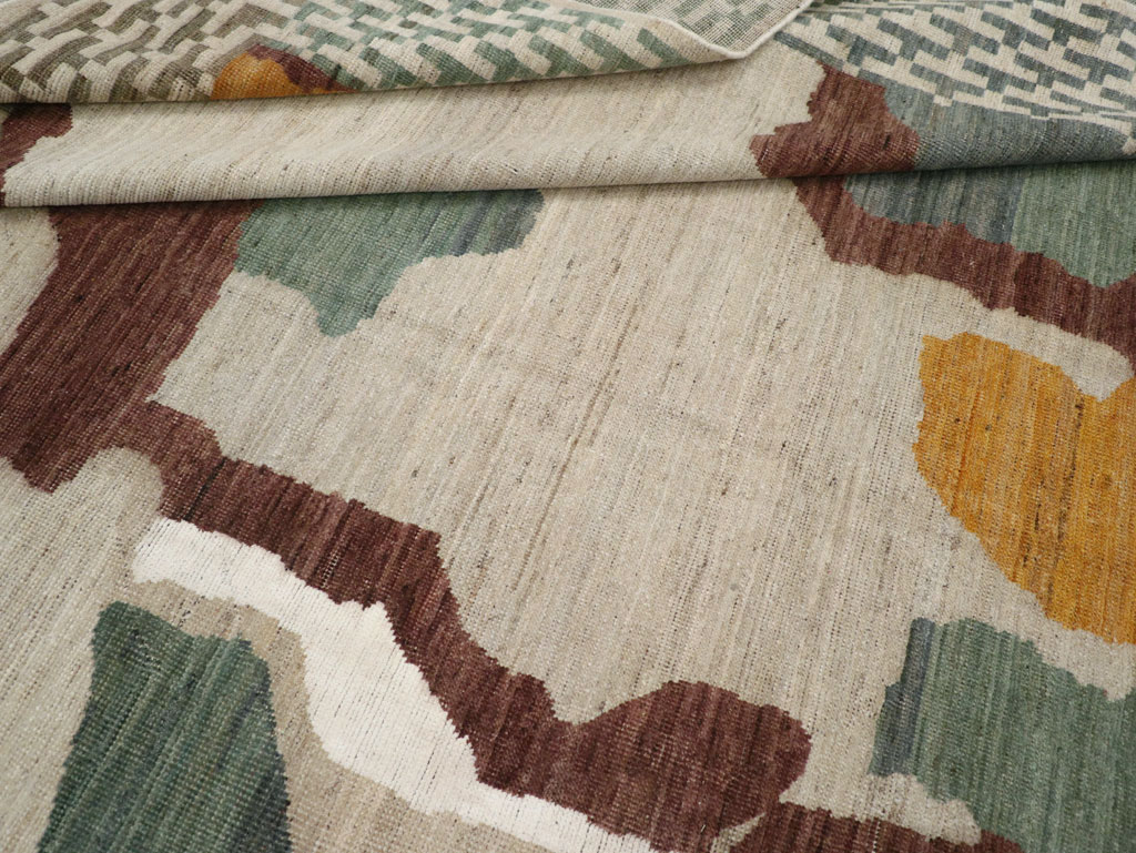 Modern East Turkestan Khotan Small Room Size Carpet, No.31773 - Staging