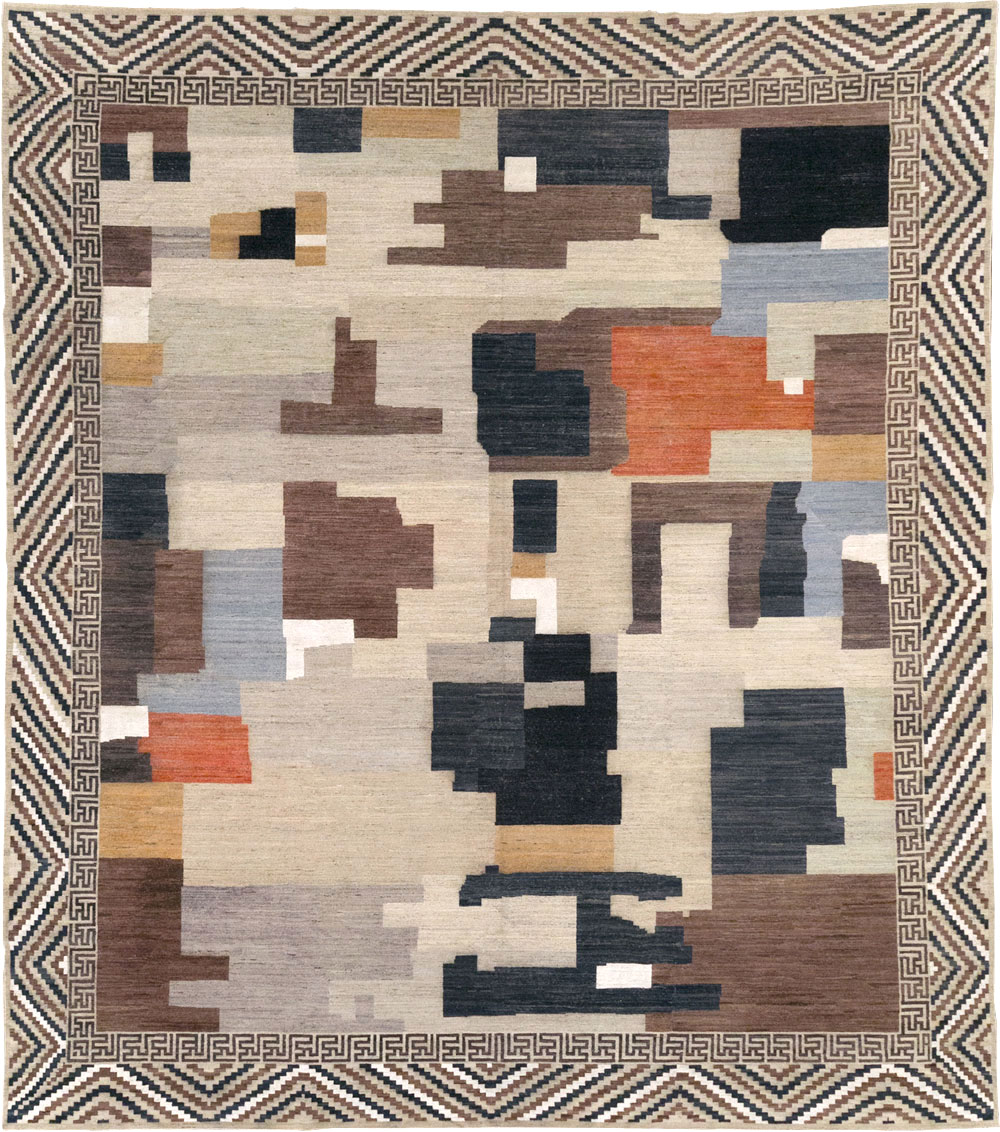 Modern East Turkestan Khotan Large Room Size Carpet, No.31776 - Staging