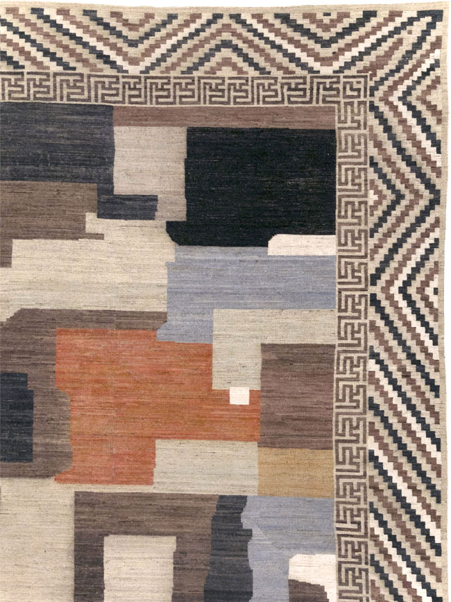 Modern East Turkestan Khotan Large Room Size Carpet, No.31776 - Staging