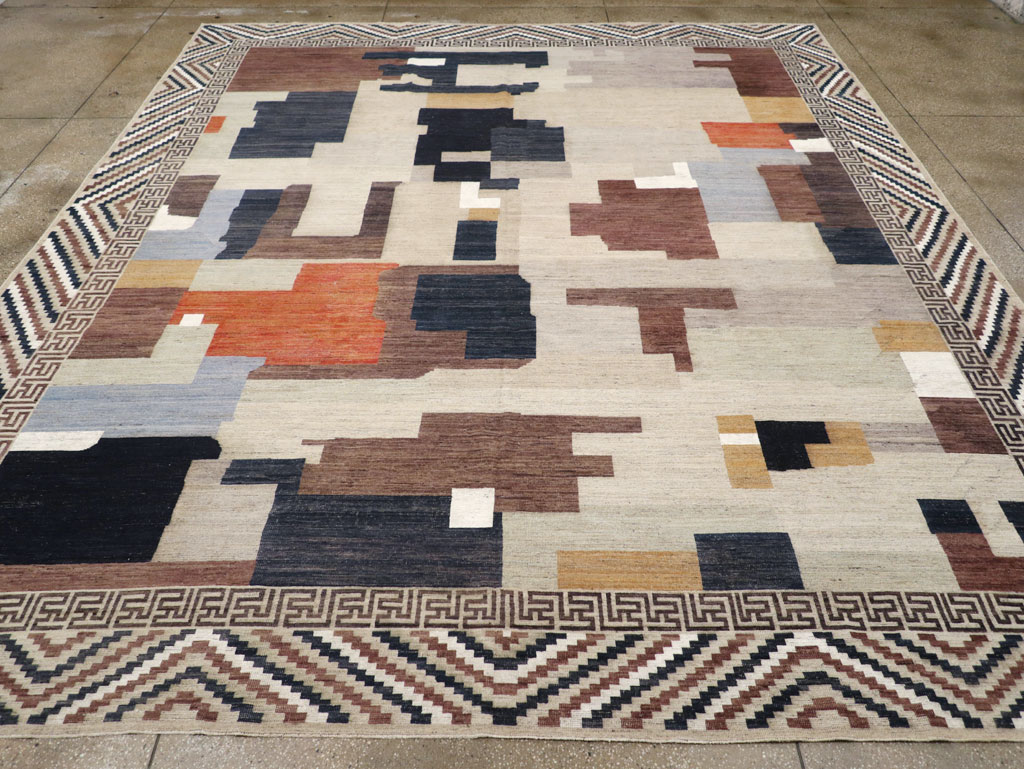 Modern East Turkestan Khotan Large Room Size Carpet, No.31776 - Staging