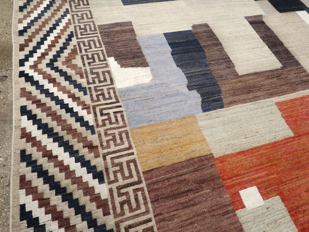 Modern East Turkestan Khotan Large Room Size Carpet, No.31776 - Staging