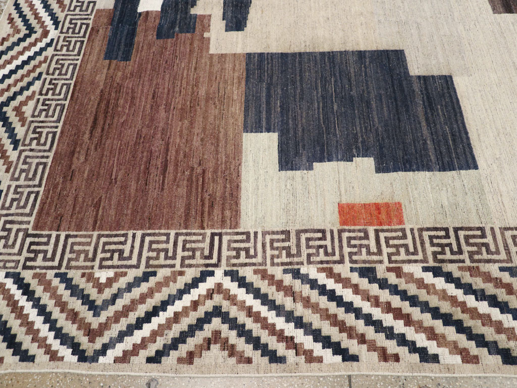 Modern East Turkestan Khotan Large Room Size Carpet, No.31776 - Staging