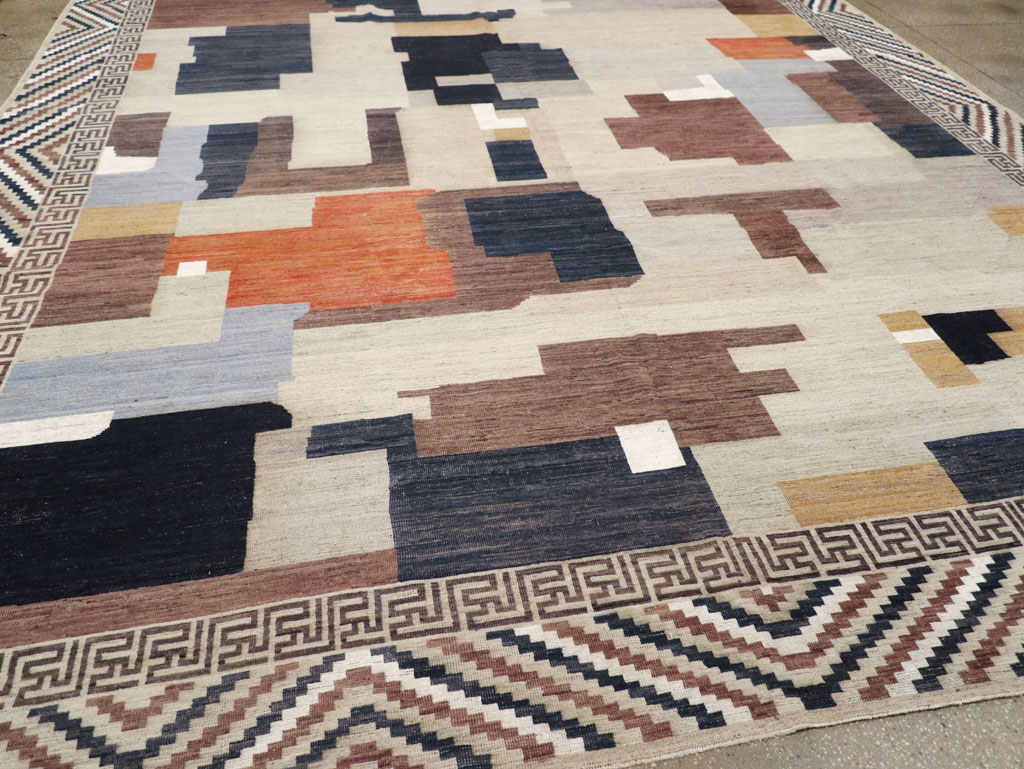 Modern East Turkestan Khotan Large Room Size Carpet, No.31776 - Staging