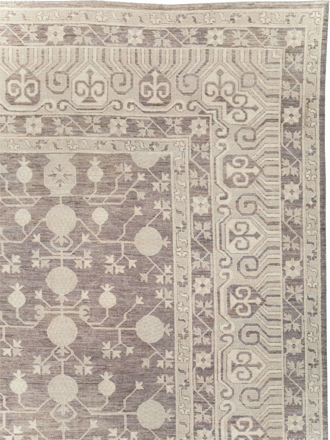 Modern East Turkestan Khotan Large Carpet, No.31788 - Staging