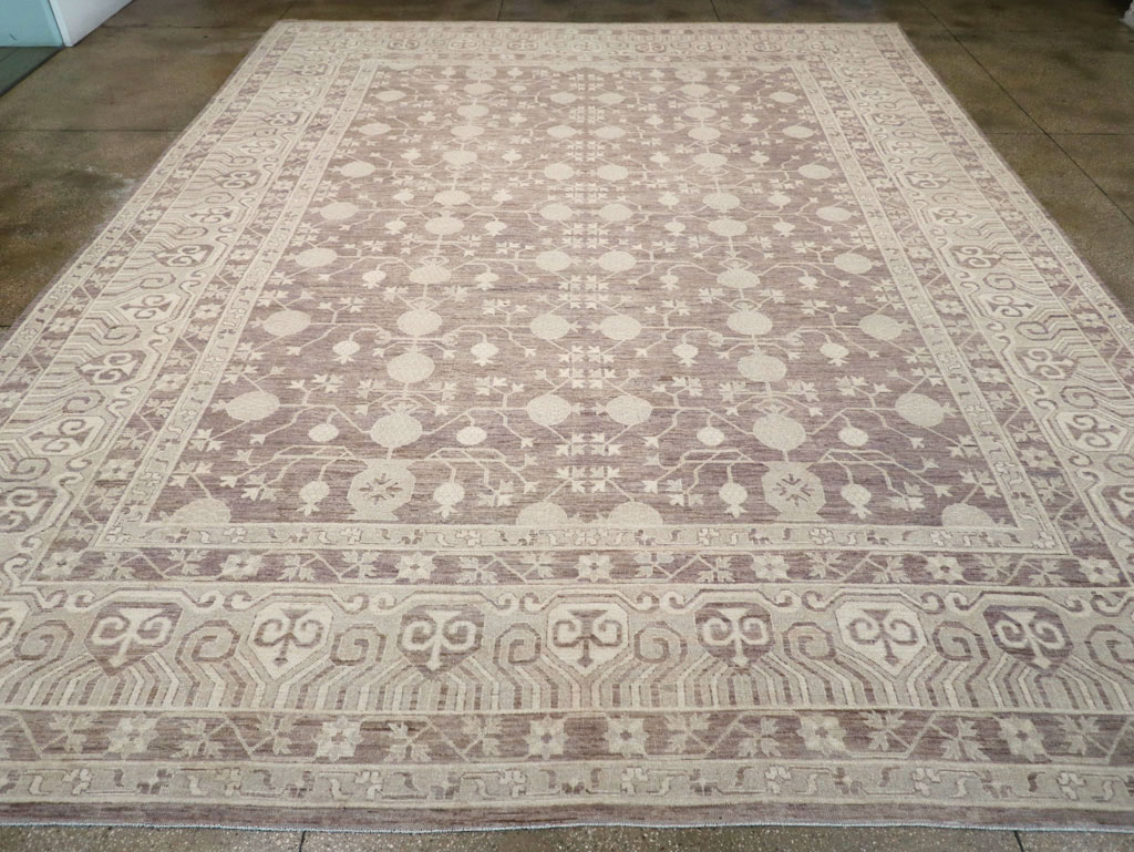 Modern East Turkestan Khotan Large Carpet, No.31788 - Staging