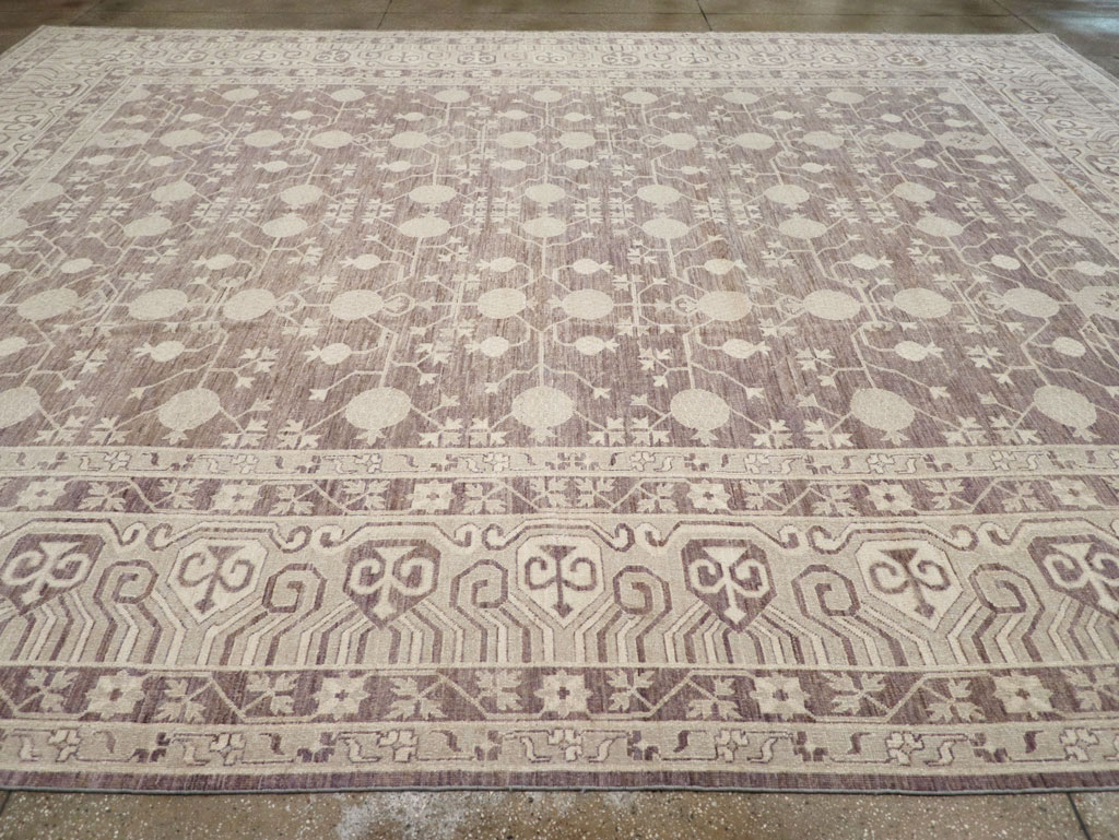 Modern East Turkestan Khotan Large Carpet, No.31788 - Staging