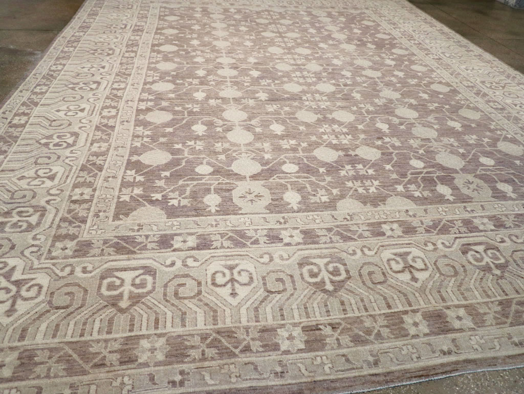 Modern East Turkestan Khotan Large Carpet, No.31788 - Staging