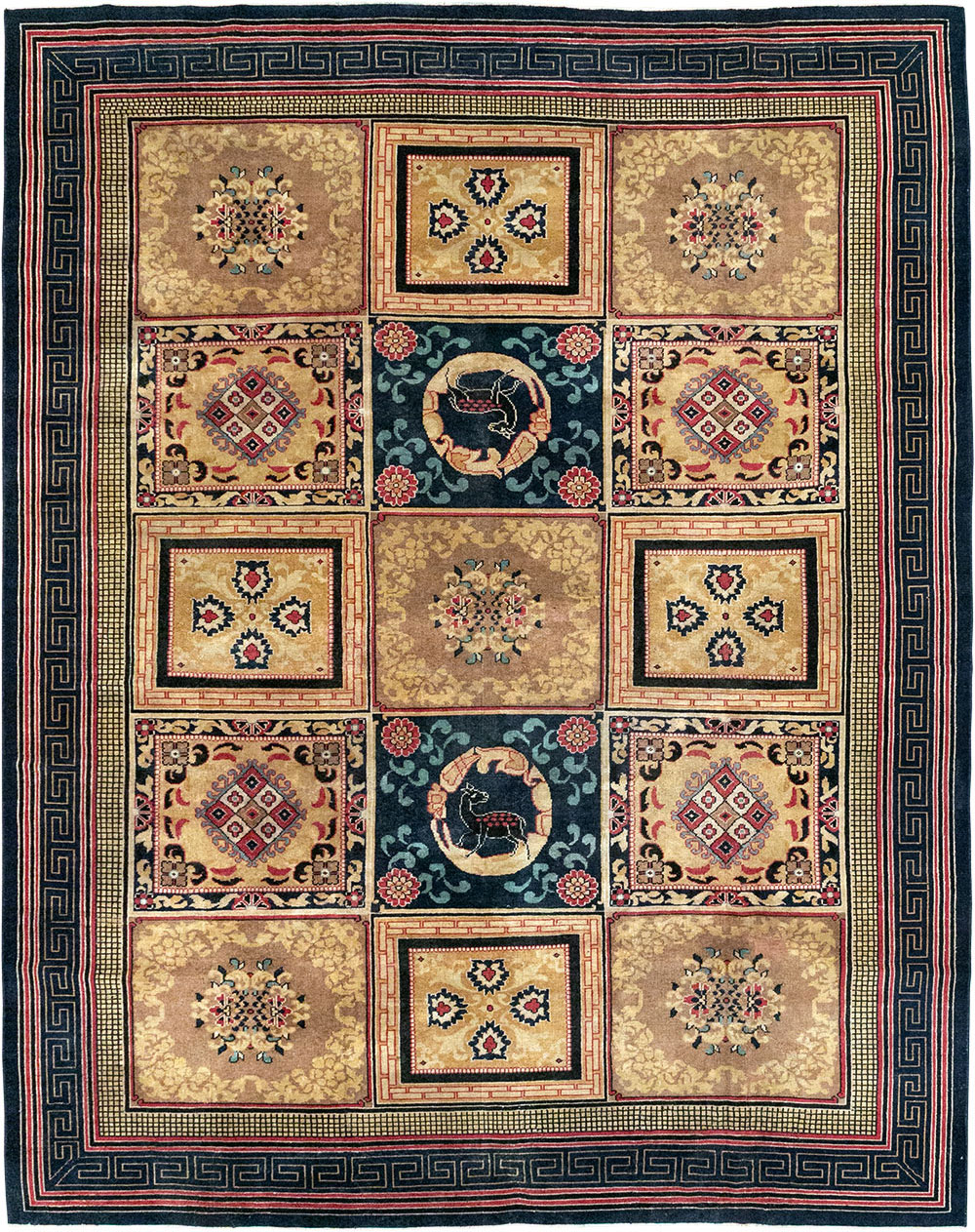 Antique Indian Khotan Room Size Carpet, No.31793 - Staging