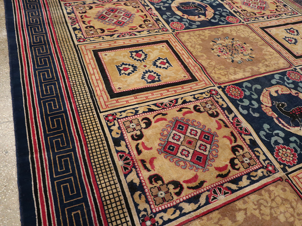 Antique Indian Khotan Room Size Carpet, No.31793 - Staging