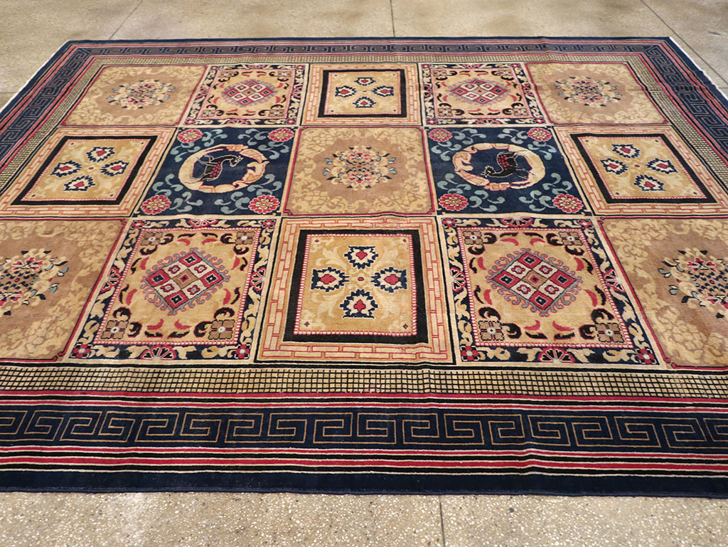 Antique Indian Khotan Room Size Carpet, No.31793 - Staging