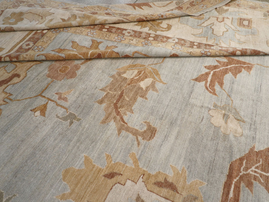 Modern Turkish Oushak Oversize Carpet, No.31795 - Staging