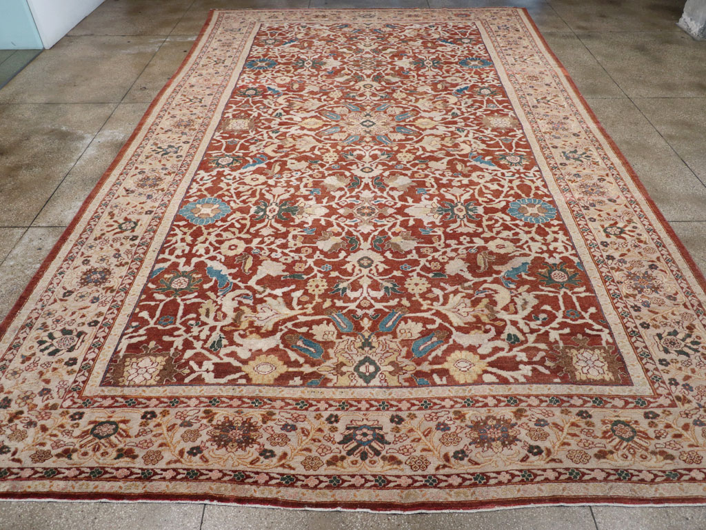 Antique Persian Mahal Oversize Carpet, No.31796 - Staging