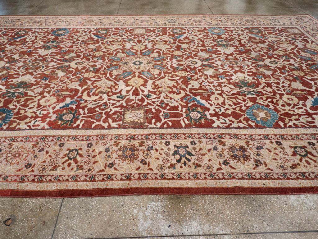 Antique Persian Mahal Oversize Carpet, No.31796 - Staging
