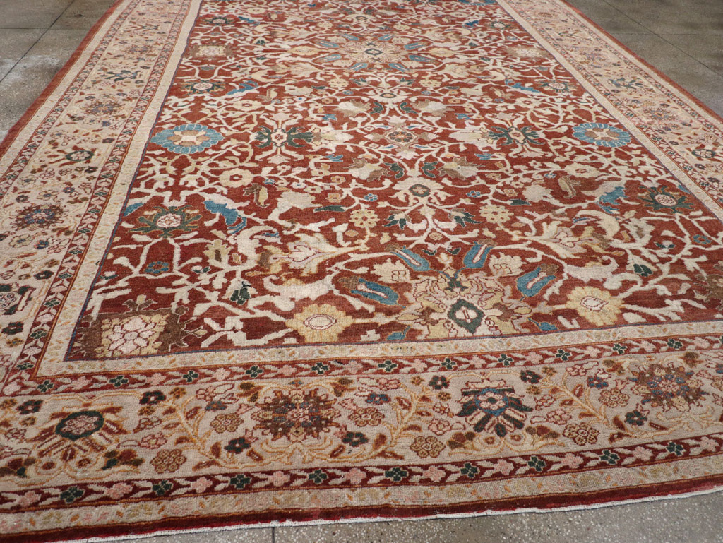 Antique Persian Mahal Oversize Carpet, No.31796 - Staging