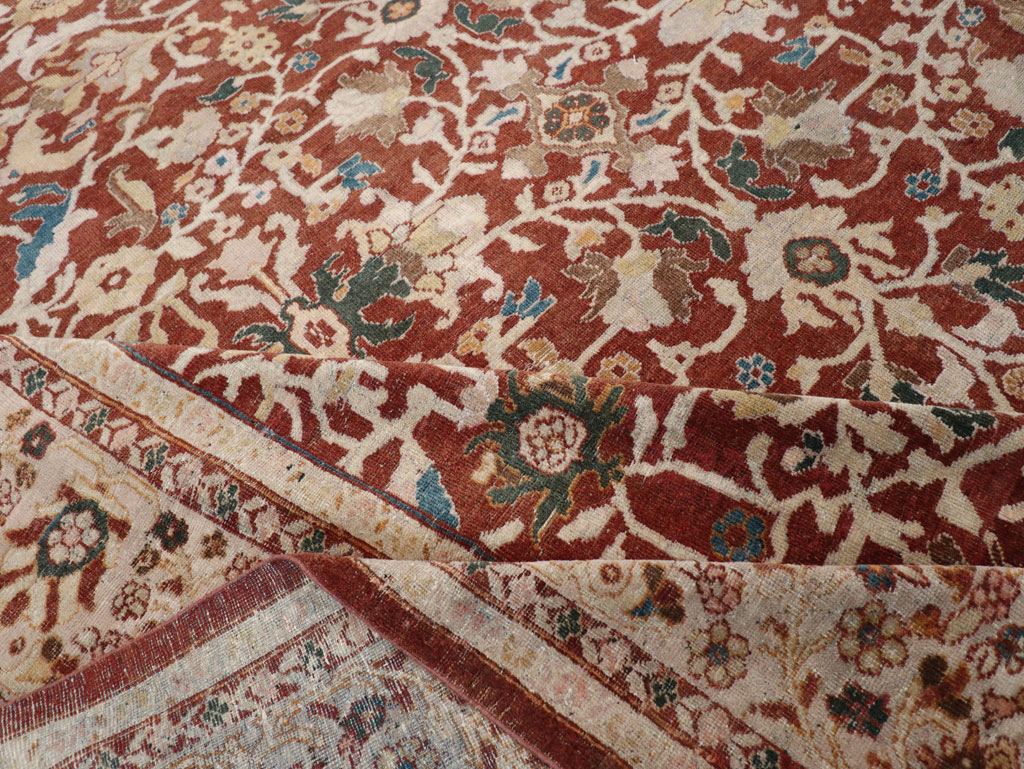 Antique Persian Mahal Oversize Carpet, No.31796 - Staging