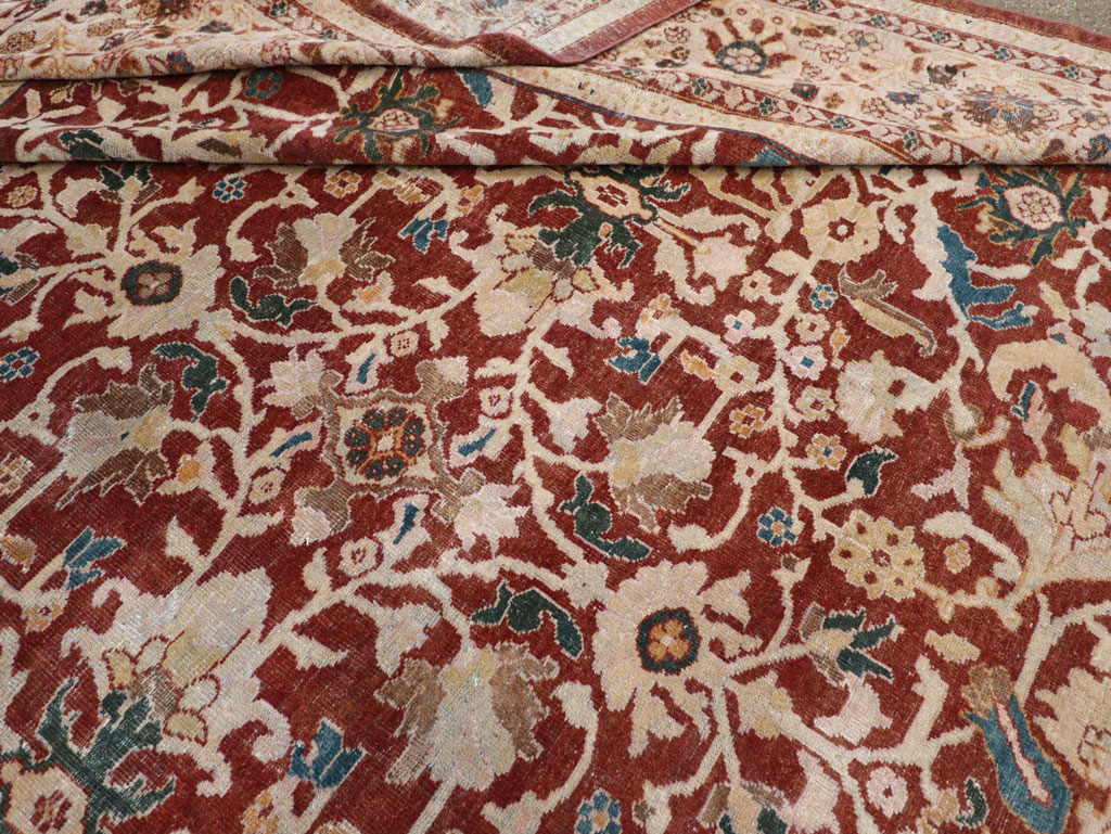 Antique Persian Mahal Oversize Carpet, No.31796 - Staging