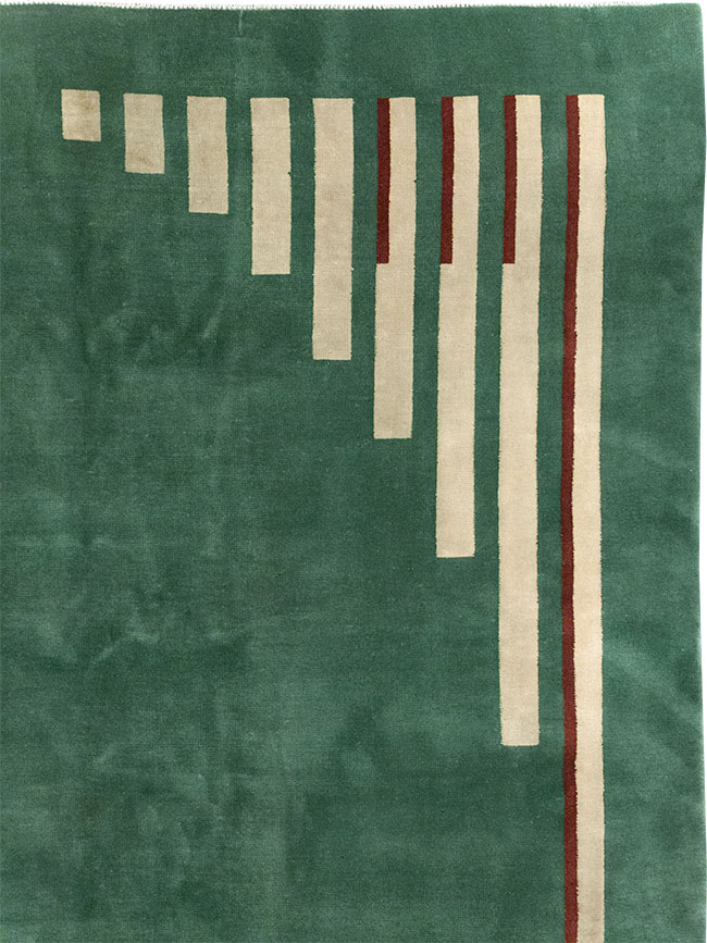 Vintage Chinese Art Deco Room Size Carpet, No.31804 - Staging