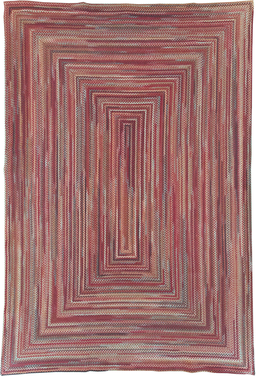 Modern American Braided Room Size Carpet, No.31821 - Staging