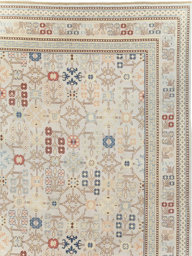 Modern East Turkestan Khotan Large Square Carpet, No.31825 - Staging