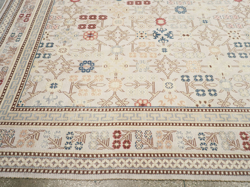 Modern East Turkestan Khotan Large Square Carpet, No.31825 - Staging