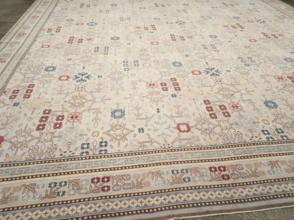 Modern East Turkestan Khotan Large Square Carpet, No.31825 - Staging