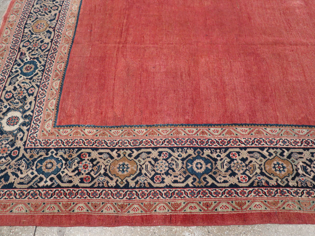 Antique Persian Mahal Room Size Carpet, No.31827 - Staging