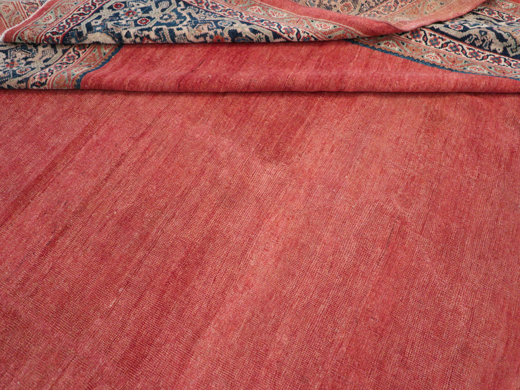 Antique Persian Mahal Room Size Carpet, No.31827 - Staging