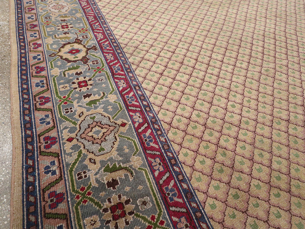 Vintage Indian Room Size Carpet, No.31828 - Staging