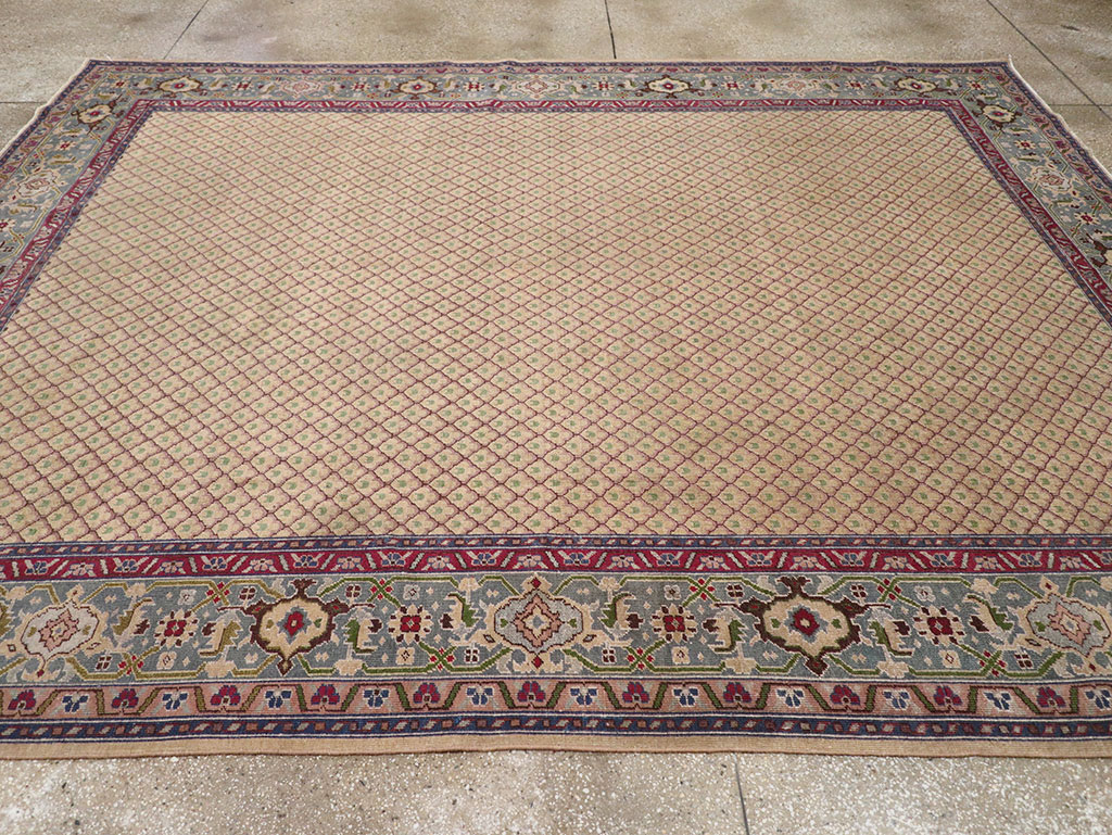 Vintage Indian Room Size Carpet, No.31828 - Staging