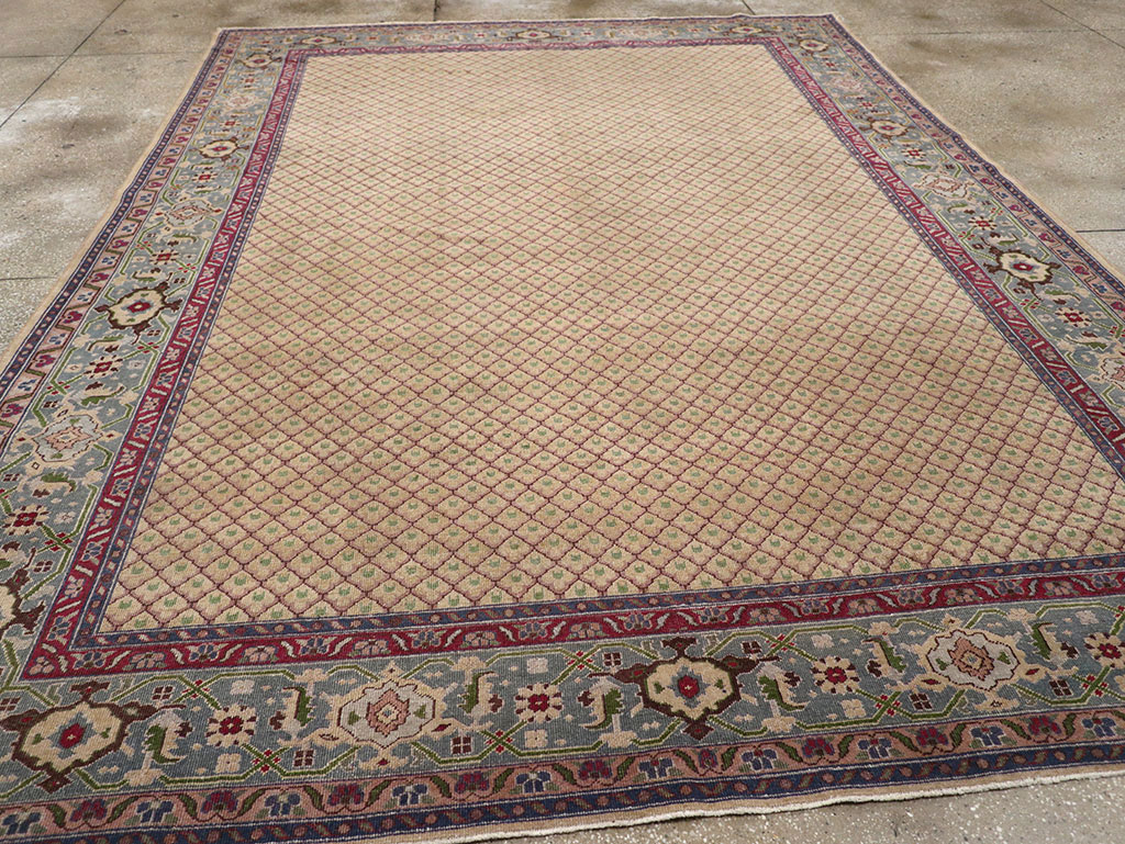 Vintage Indian Room Size Carpet, No.31828 - Staging