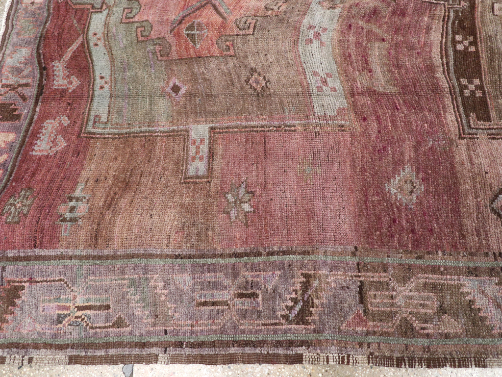 Vintage Turkish Anatolian Tribal Gallery Carpet, No.31830 - Staging