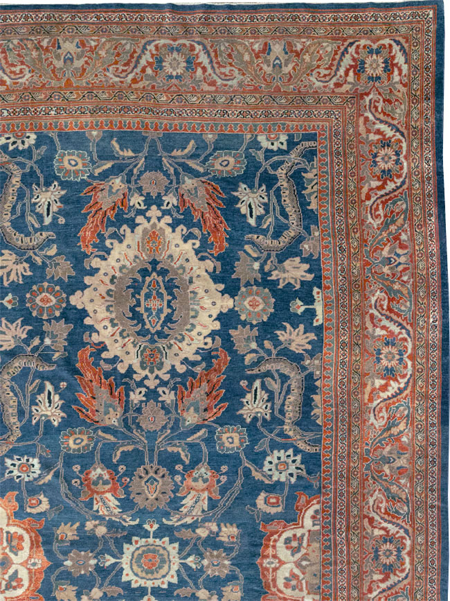 Antique Persian Sultanabad Oversize Rug, No.31847 - Staging