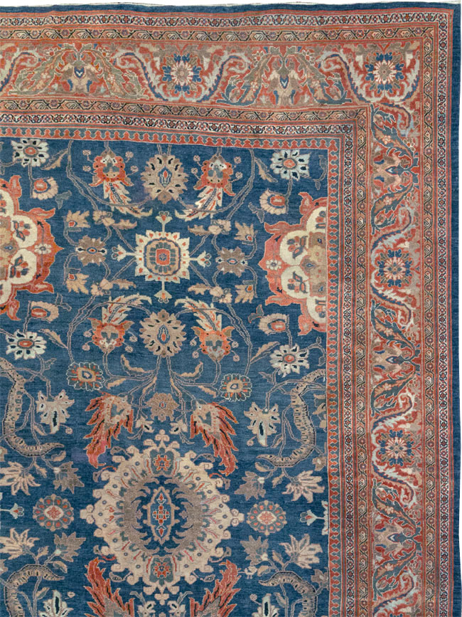 Antique Persian Sultanabad Oversize Rug, No.31847 - Staging