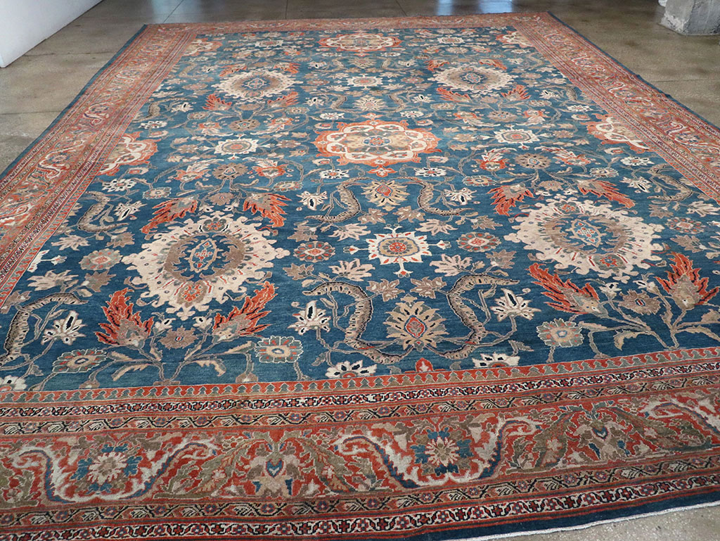 Antique Persian Sultanabad Oversize Rug, No.31847 - Staging