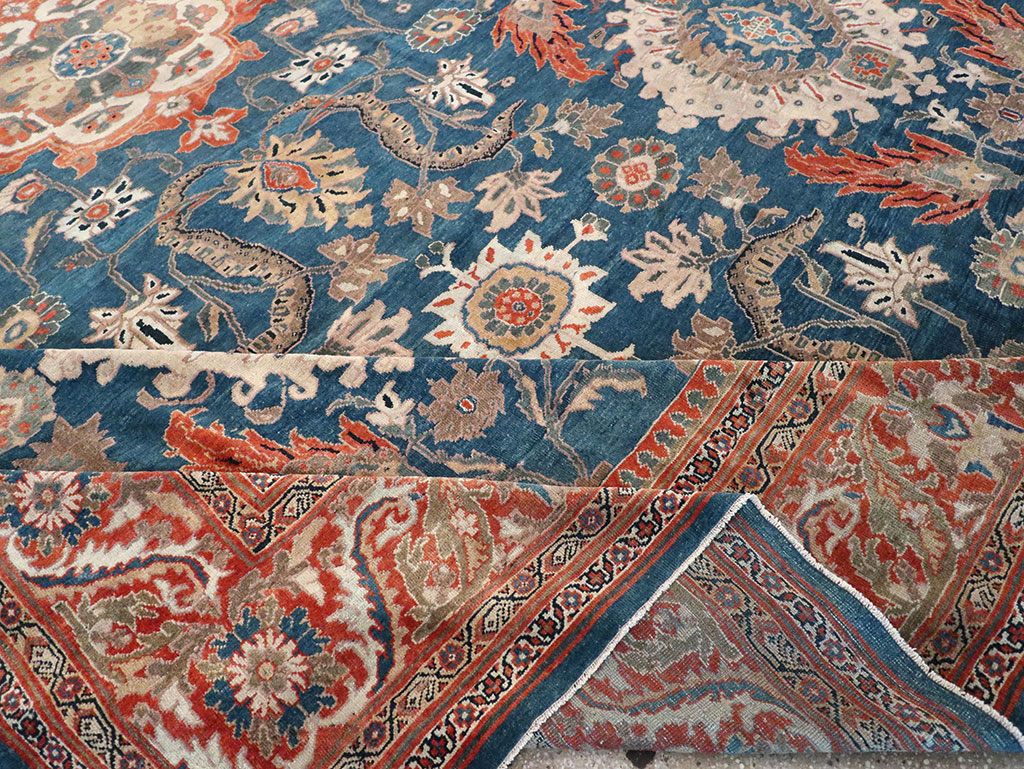 Antique Persian Sultanabad Oversize Rug, No.31847 - Staging