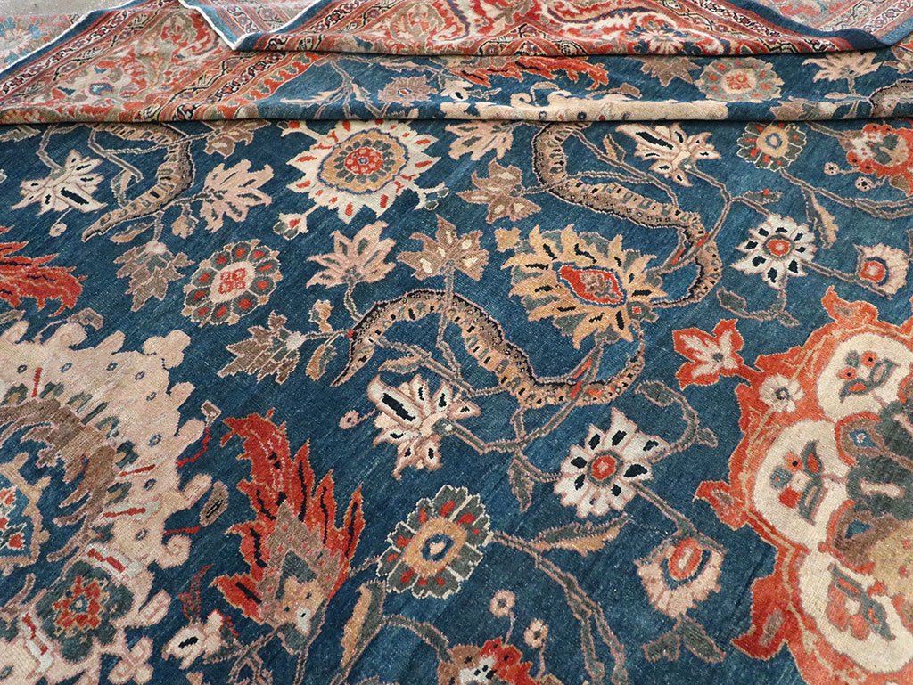 Antique Persian Sultanabad Oversize Rug, No.31847 - Staging