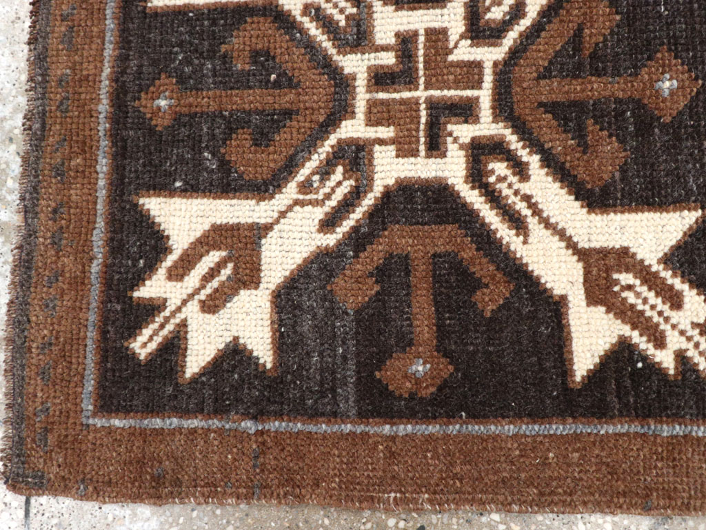 Vintage Turkish Anatolian Throw Rug, No.31855 - Staging