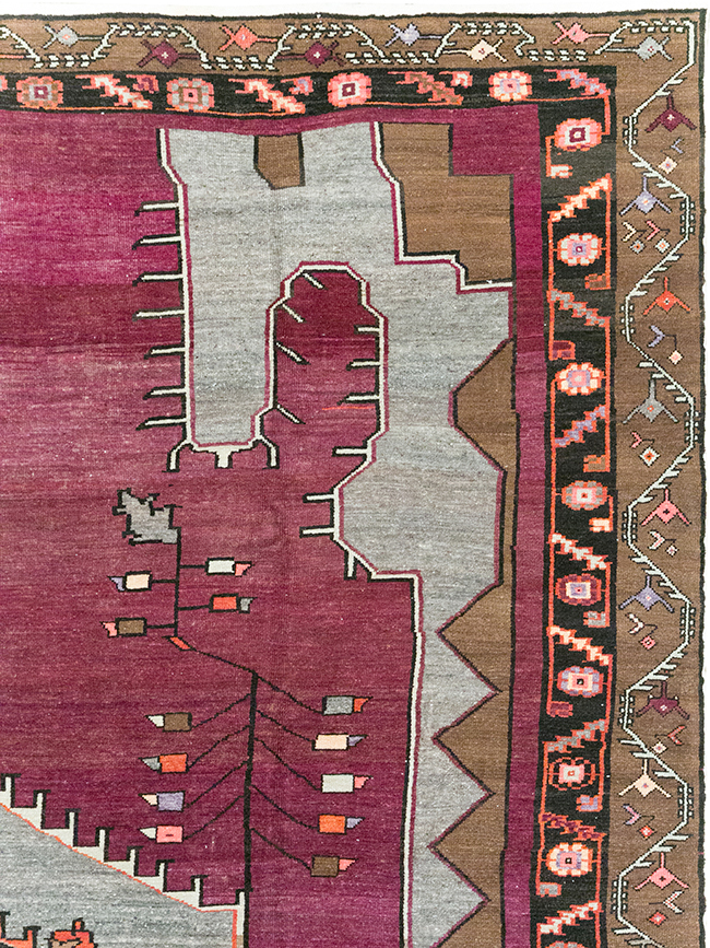 Vintage Turkish Anatolian Large Room Size Carpet, No.31863 - Staging