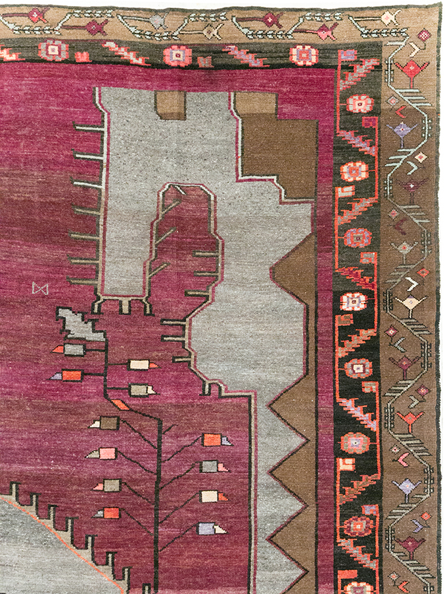 Vintage Turkish Anatolian Large Room Size Carpet, No.31863 - Staging