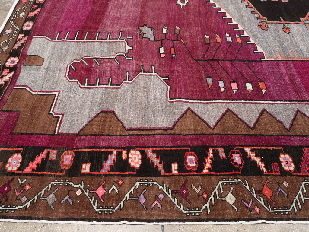 Vintage Turkish Anatolian Large Room Size Carpet, No.31863 - Staging