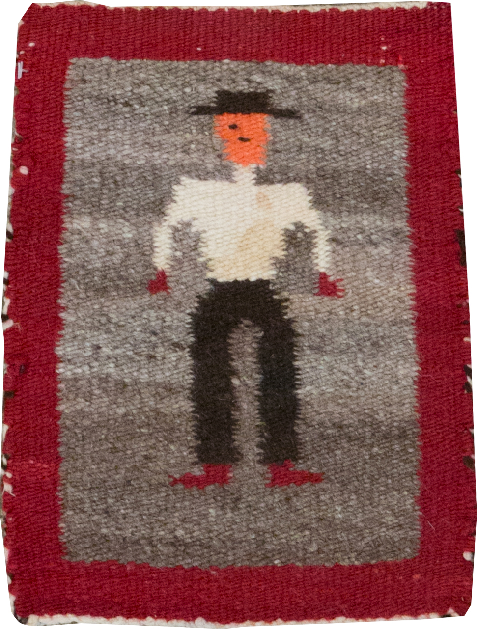 Vintage Pictorial Navajo Kilim, No.31866 - Staging