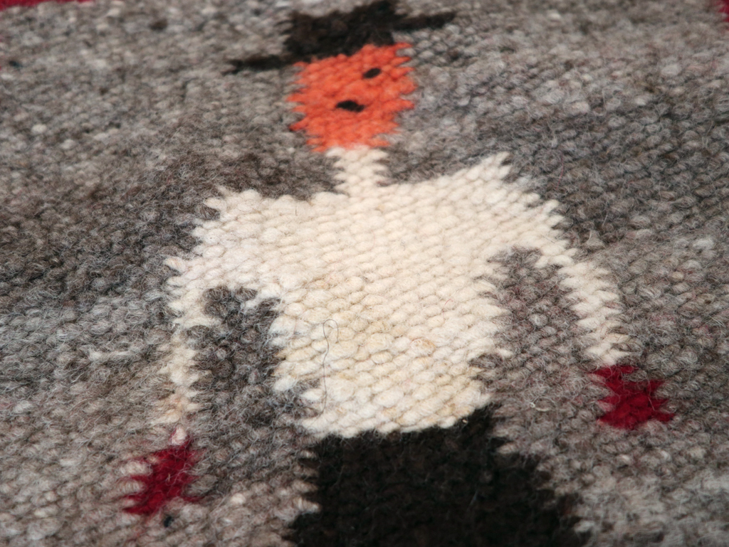 Vintage Pictorial Navajo Kilim, No.31866 - Staging