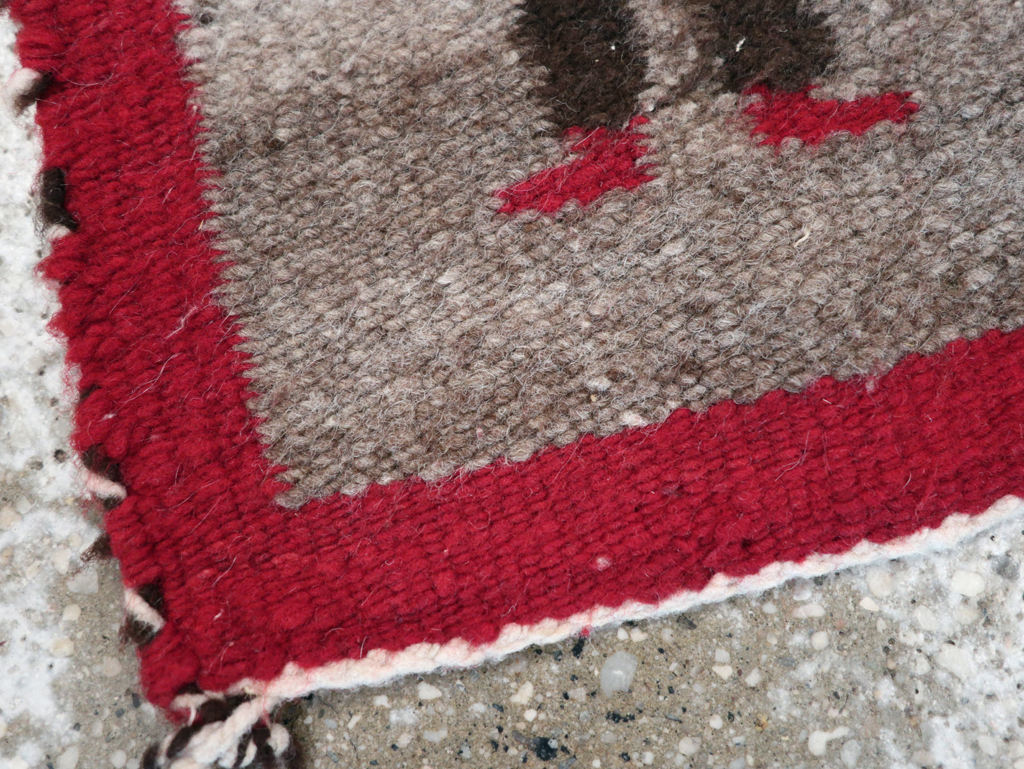 Vintage Pictorial Navajo Kilim, No.31866 - Staging