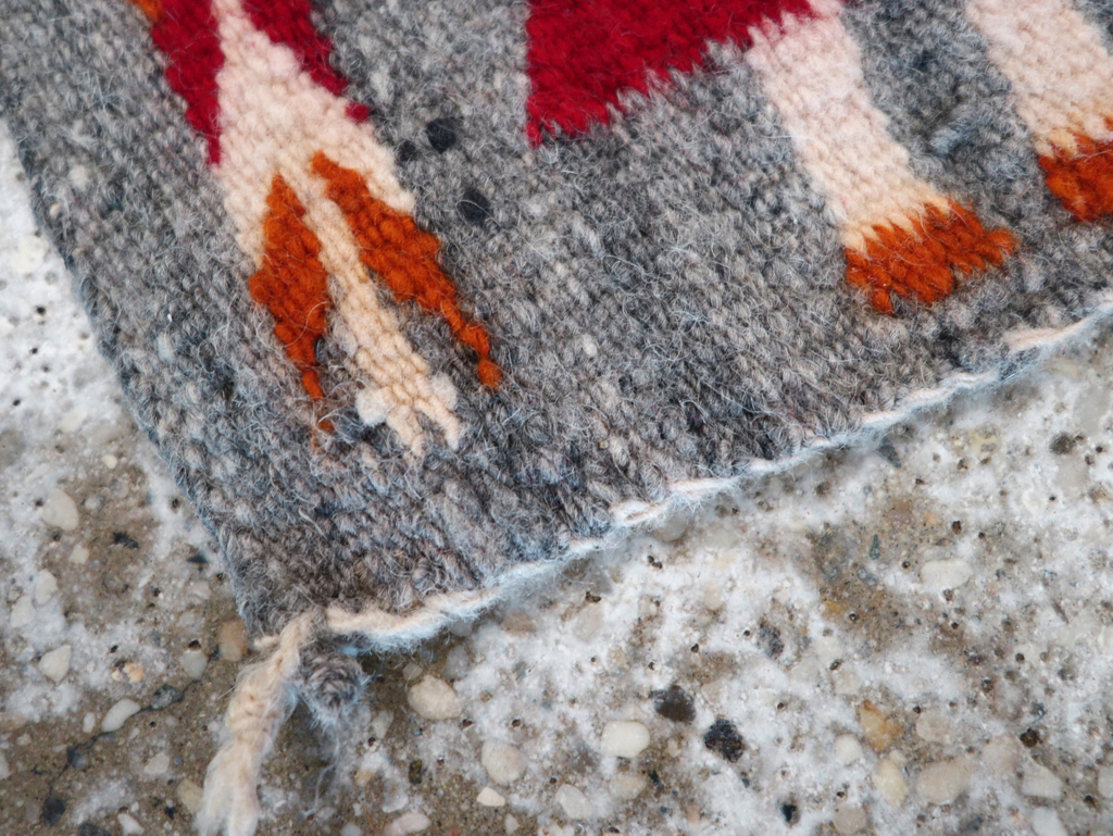 Vintage Pictorial Navajo Kilim, No.31868 - Staging