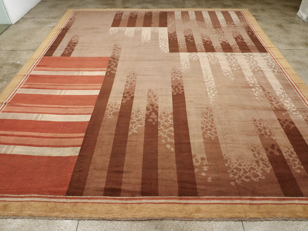 Vintage French Large Art Deco Carpet, No.31870 - Staging
