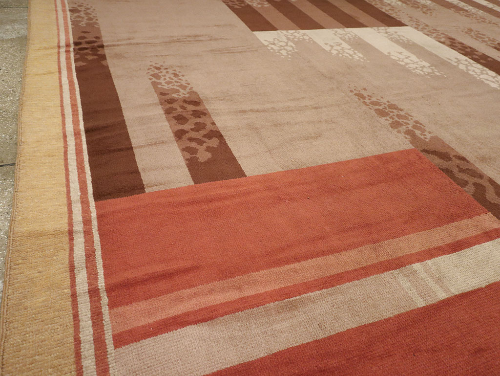 Vintage French Large Art Deco Carpet, No.31870 - Staging