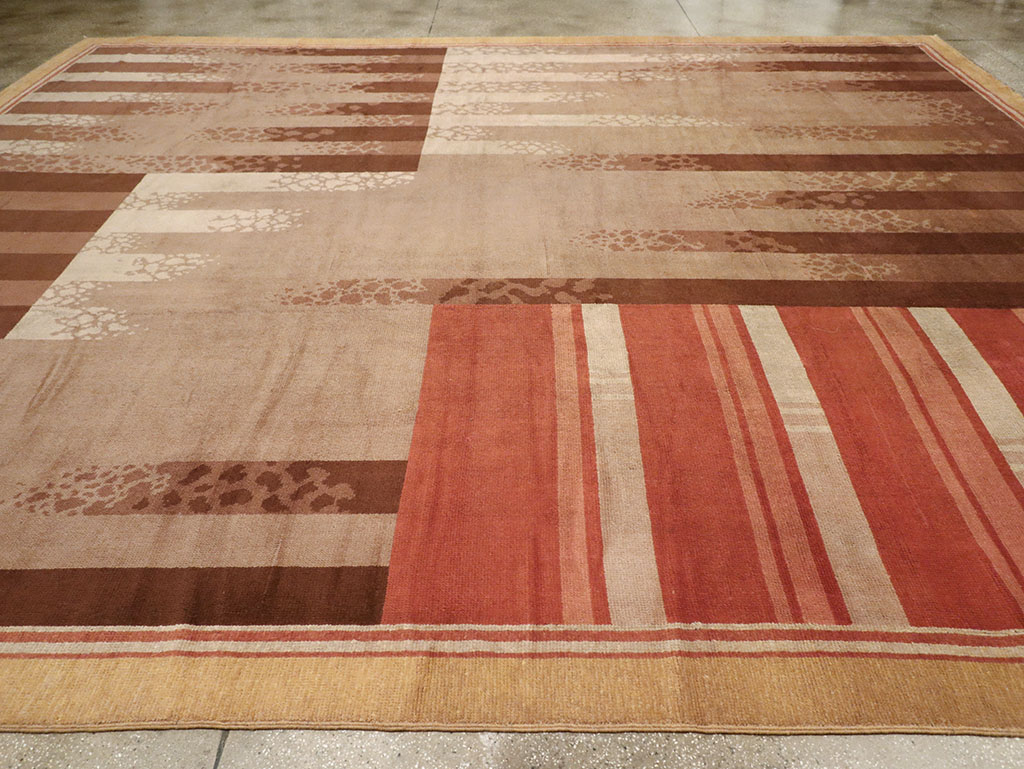 Vintage French Large Art Deco Carpet, No.31870 - Staging